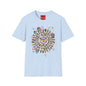 Retro Character Spiral T-Shirt — 80s Cartoon Cast Design