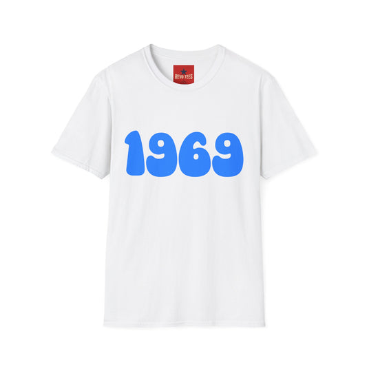 Revotees 1969 Retro Year Vintage 60s Birthday Anniversary T-Shirt - alternate view 2