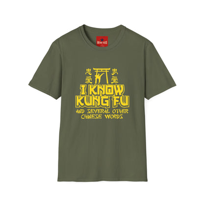 I Know Kung Fu T-Shirt — Retro Martial Arts Graphic Tee