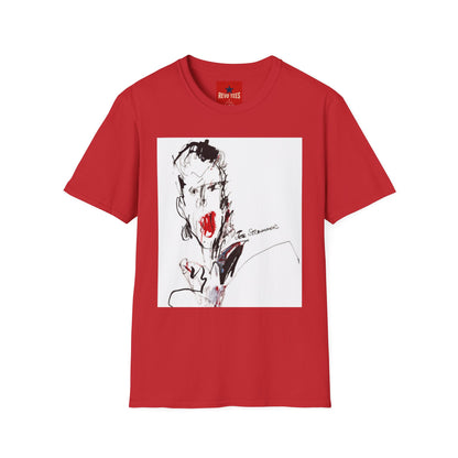 The Clash - Joe Strummer - By Ray Lowry - Unisex Softstyle T-Shirt