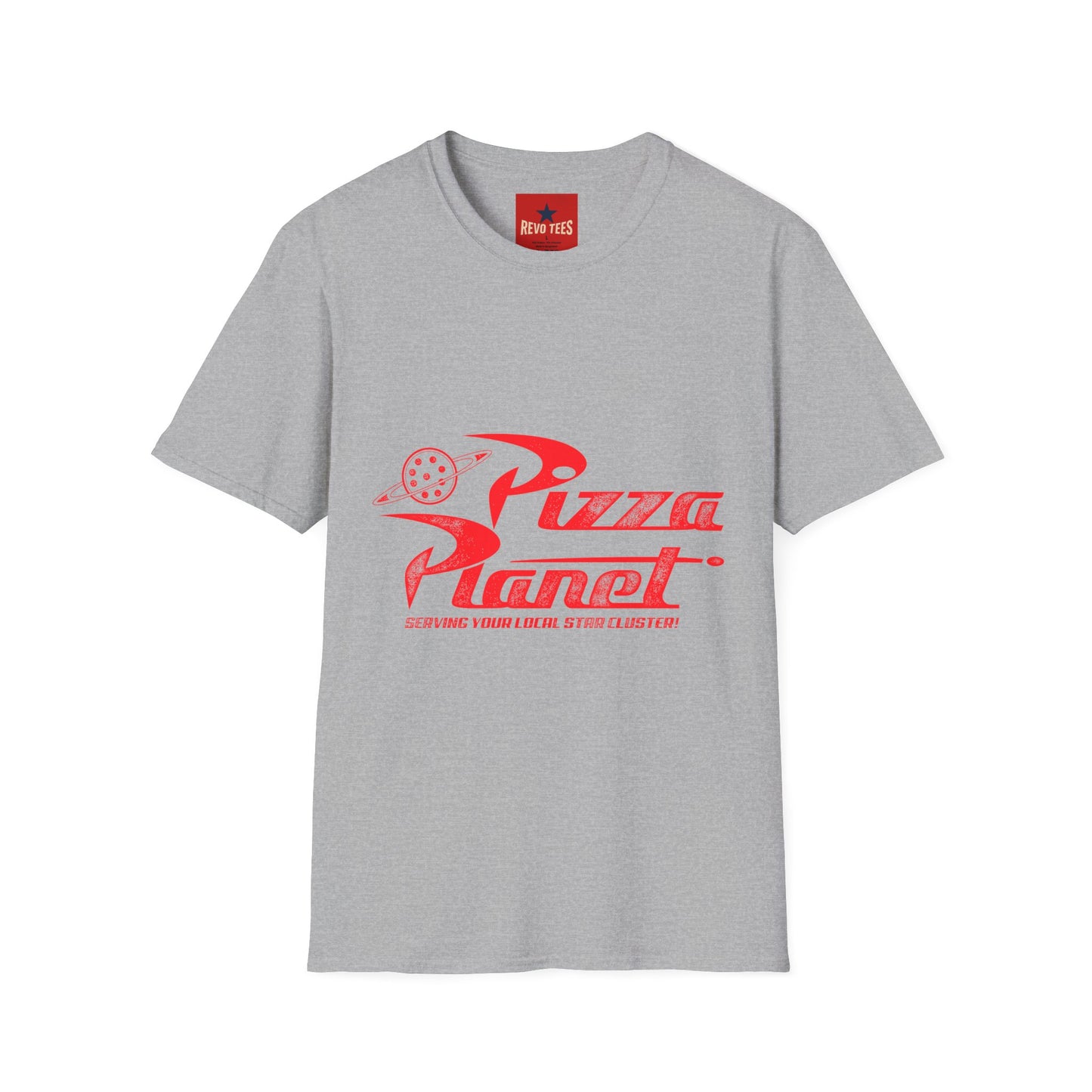 Pizza Planet T-Shirt — Retro Space Pizza Logo Tee