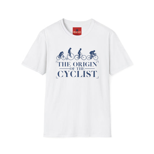 Cyclist Evolution T‑Shirt — "The Origin of the Cyclist" Vintage Bike Tee