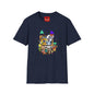 Retro Cartoon Crew T-Shirt — Vintage TV Character Collage
