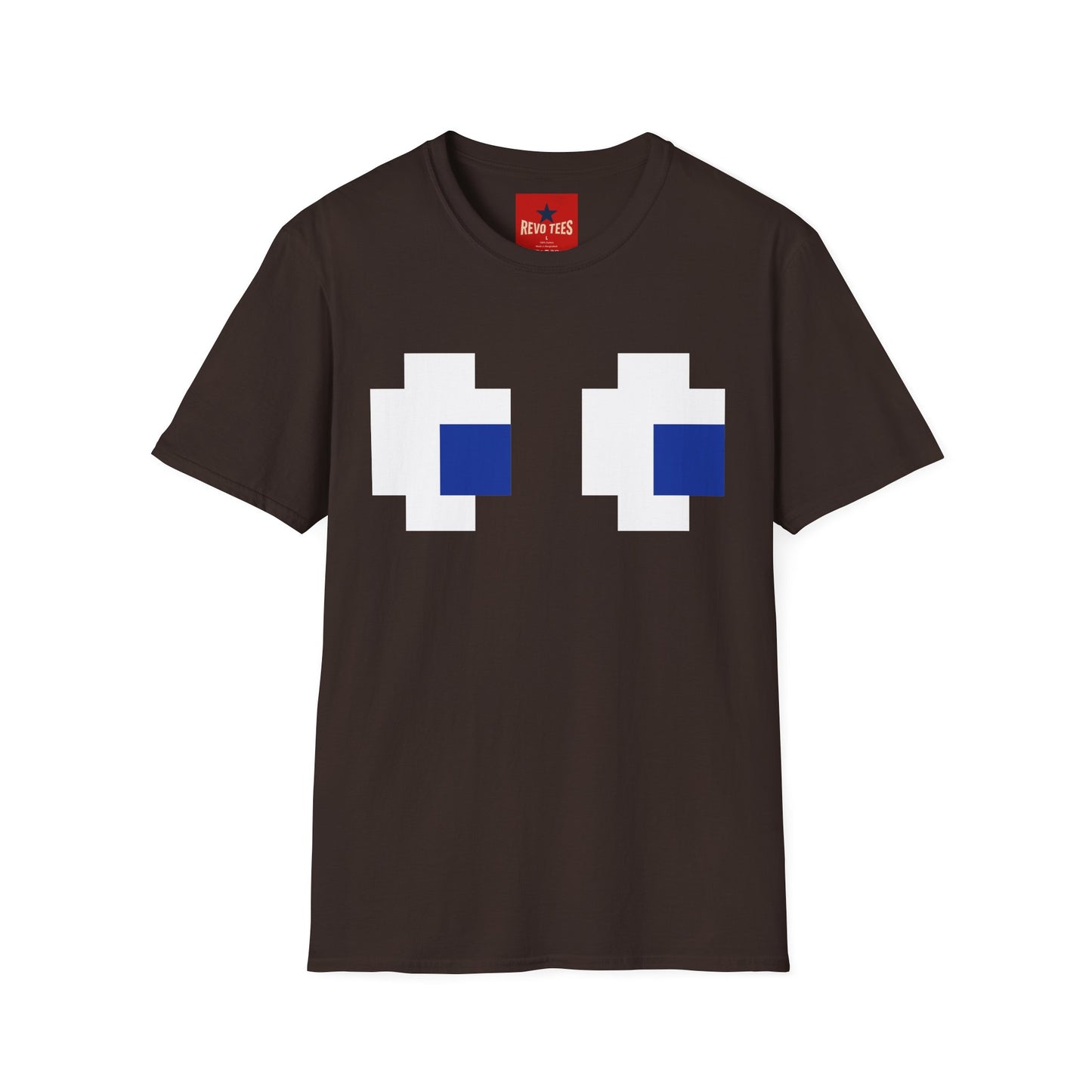 Pixel Eyes T‑Shirt — Retro 8‑Bit Gaming Graphic Tee