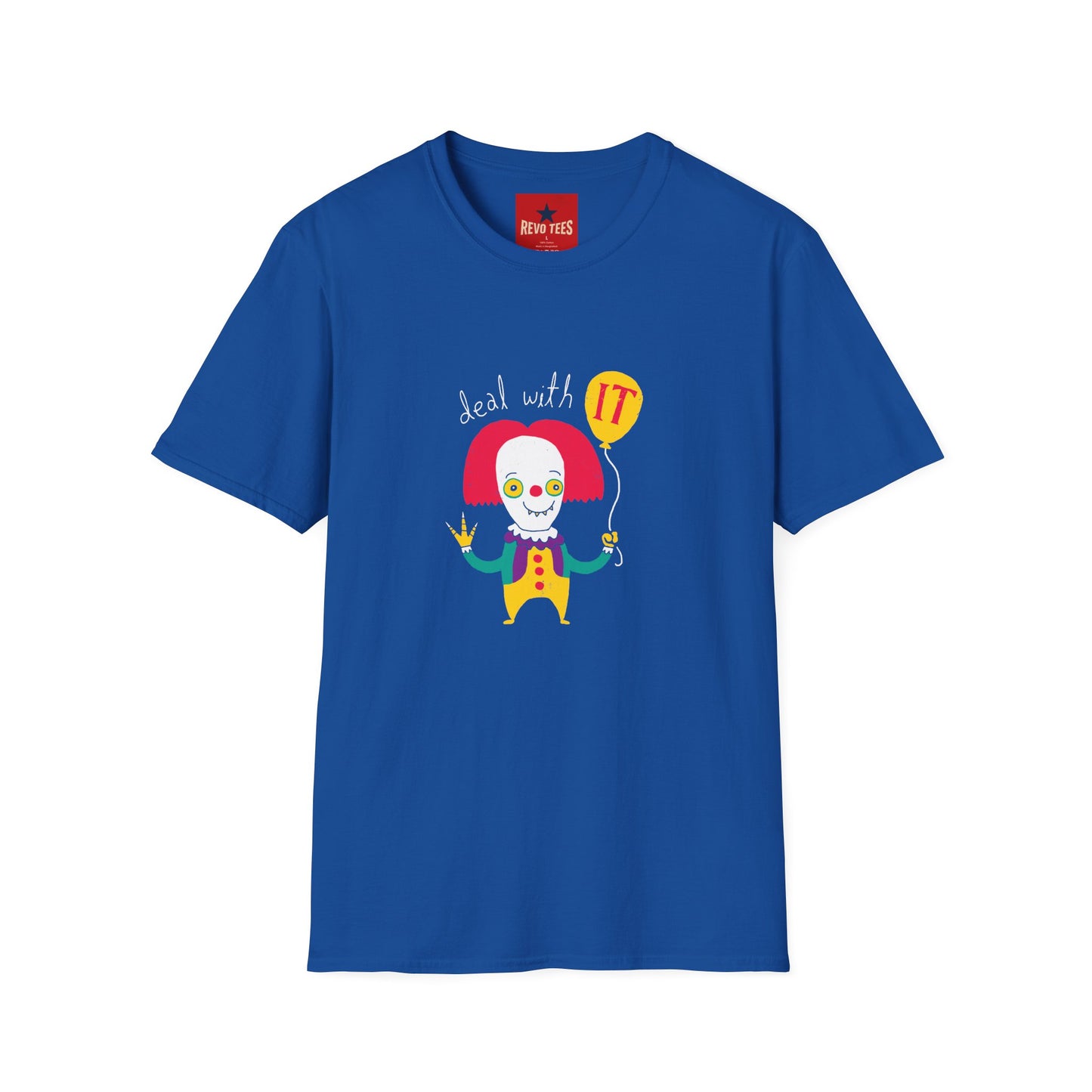Deal With It Clown T-Shirt — Funny Horror Halloween Graphic Tee