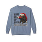 Sloth Santa Sweatshirt — "Wake Me Up When Santa Arrives" Holiday Crewneck