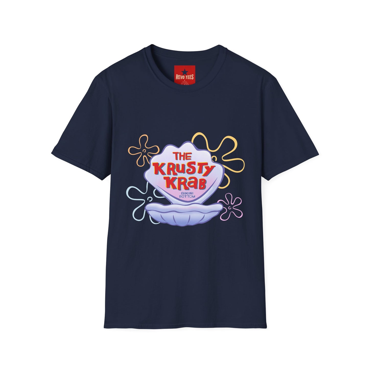 Krusty Krab Logo T-Shirt — Retro Cartoon Seafood Shop Tee