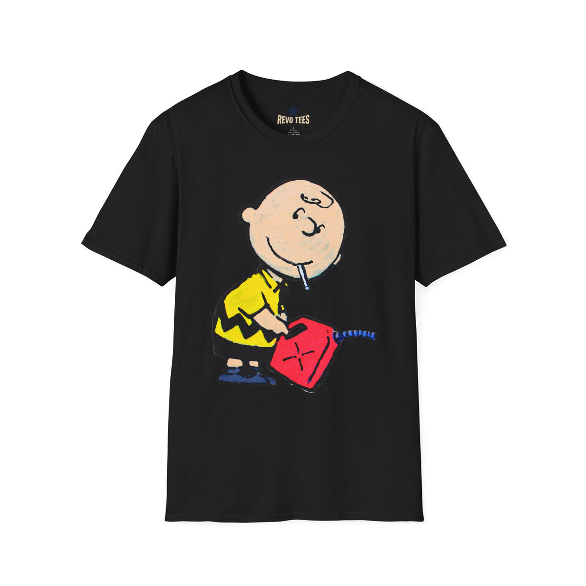 Revotees Banksy Novelty Cartoon Graphic Naughty Charlie T-Shirt - alternate view 2