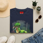 T-Rex Graphic T-Shirt – Cute Green Dinosaur Design