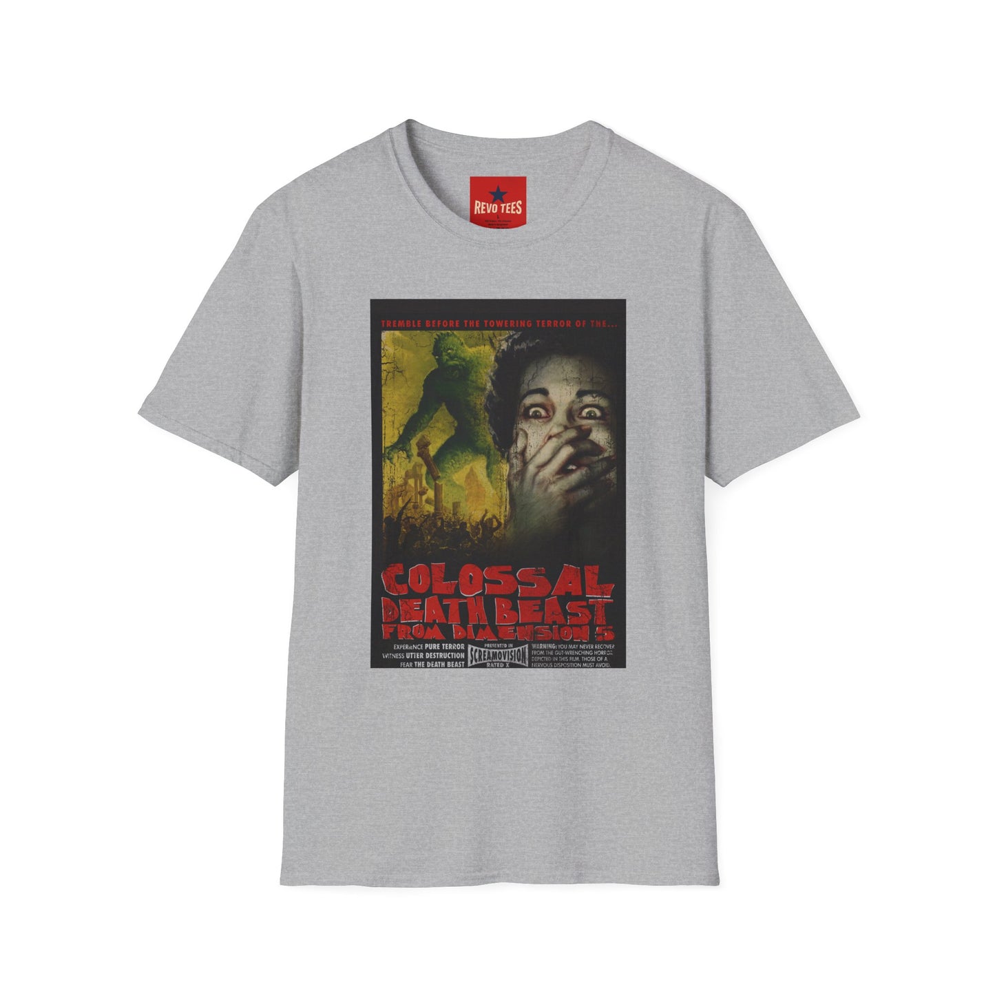 Horror Movie Poster T-Shirt — 'Colossal Man-Eater' Retro Sci‑Fi Graphic Tee