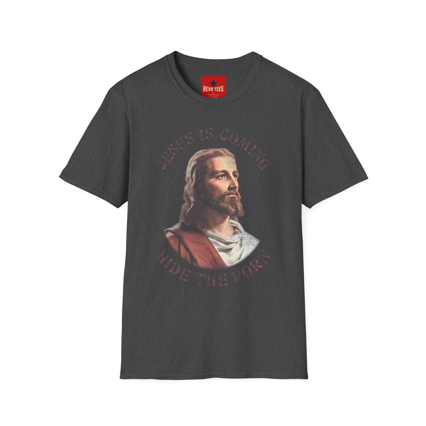 Jesus Is Coming T‑Shirt — Vintage Portrait Christian Faith Tee