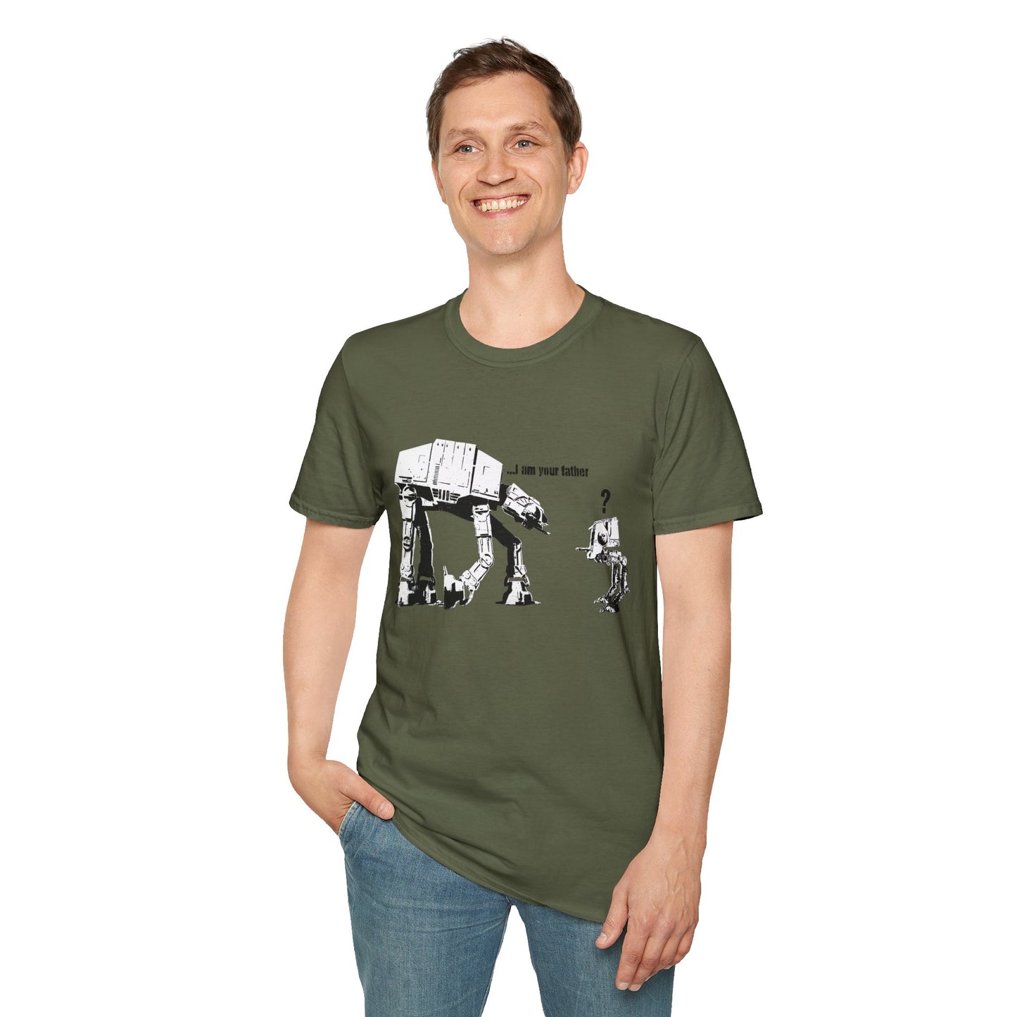 Banksy T‑Shirt — 'I am your father' Star Wars AT-AT Funny Graphic Tee