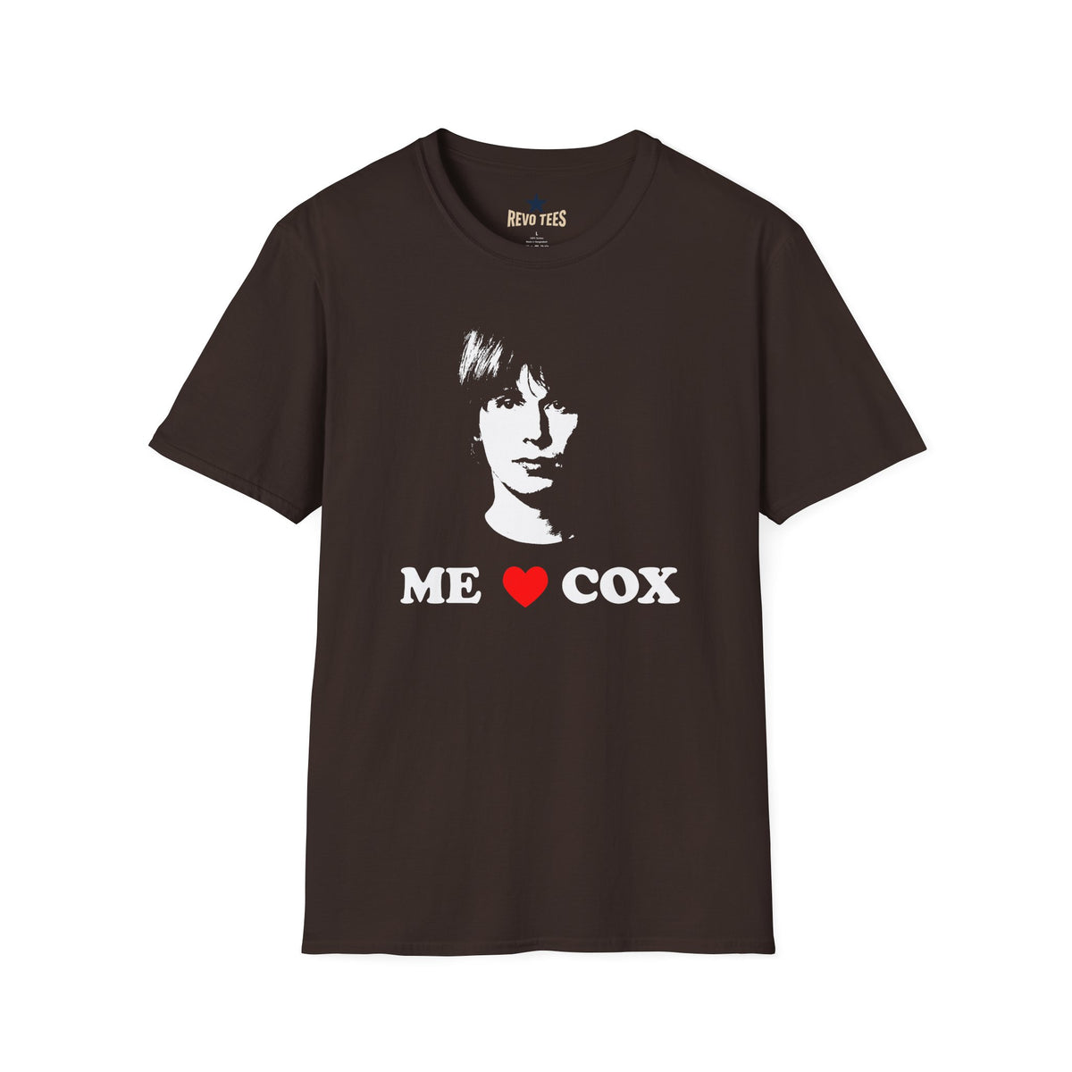 Revotees Me Love Cox Retro Portrait Vintage Rock Fan Shirt T-Shirt - alternate view 3