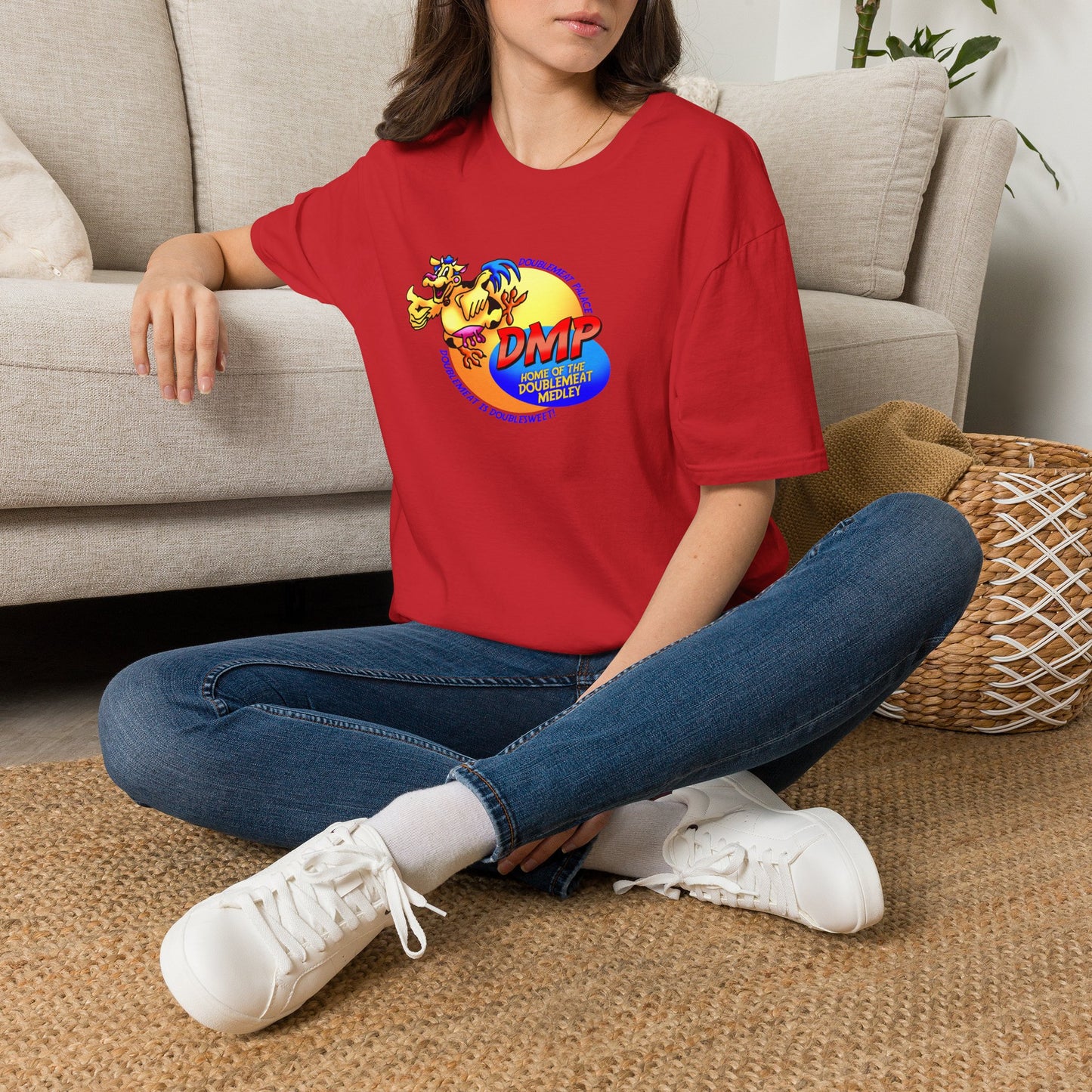 T-Shirt — DMP DoubleMeat Medley Retro Mascot Graphic Tee