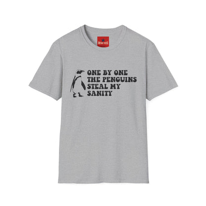 Penguins Steal My Sanity - Unisex Softstyle T-Shirt
