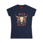 Wild at Heart Tee — Floral Longhorn Skull Women's T-Shirt