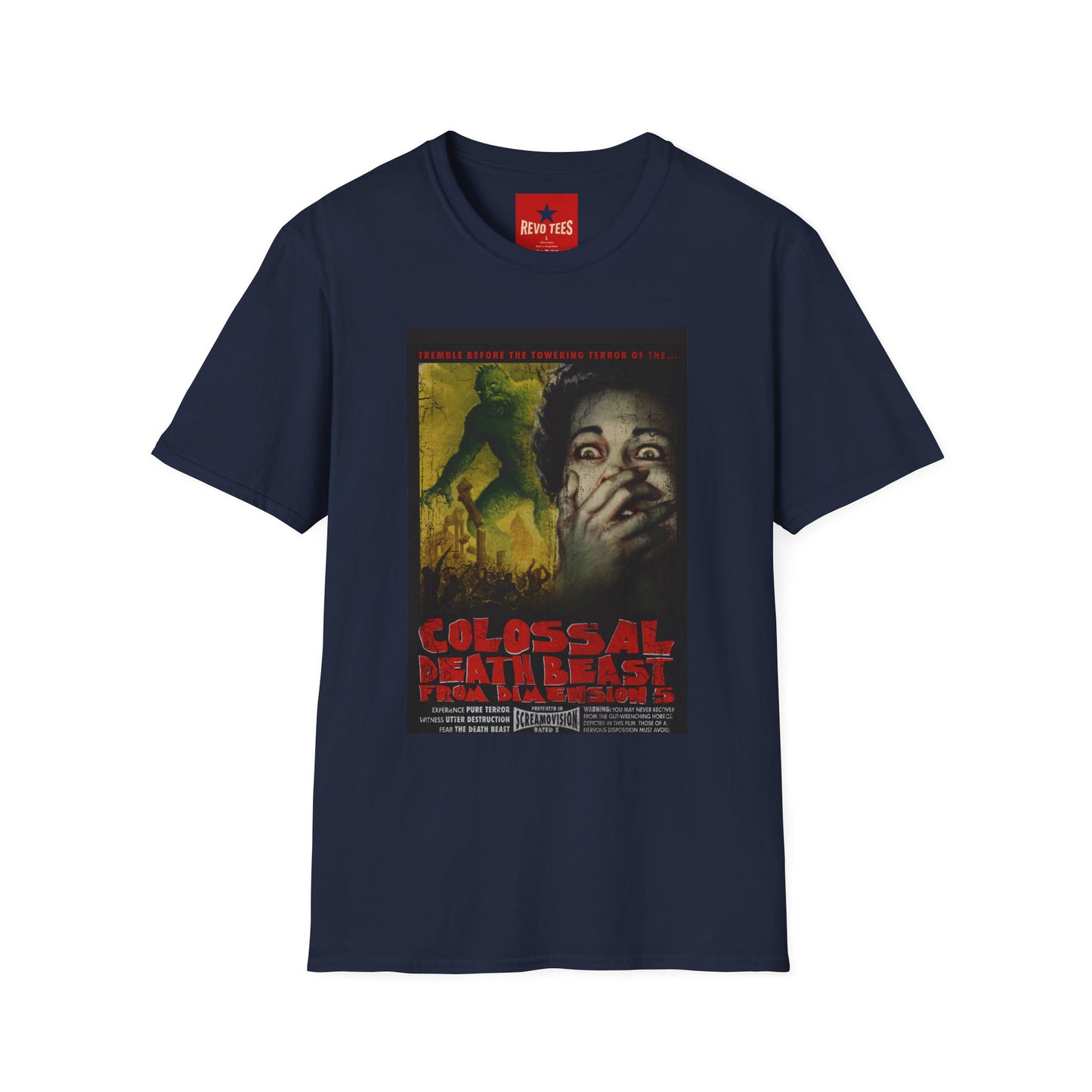 Horror Movie Poster T-Shirt — 'Colossal Man-Eater' Retro Sci‑Fi Graphic Tee