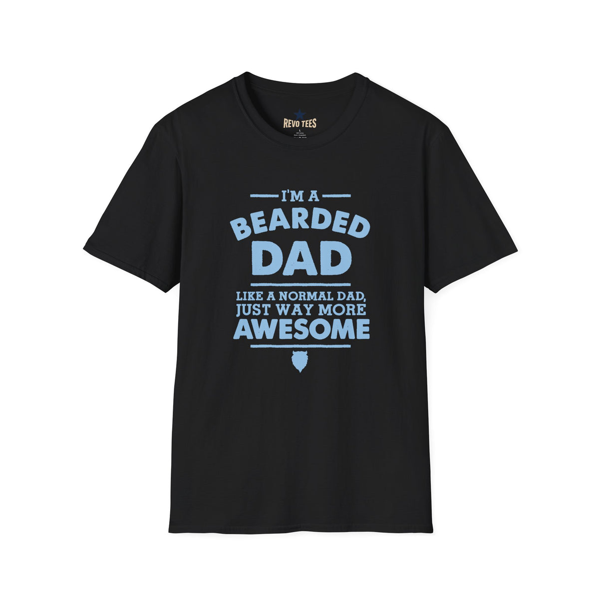 Revotees Bearded Dad Im a Bearded Dad Funny Fathers Day T-Shirt - alternate view 3