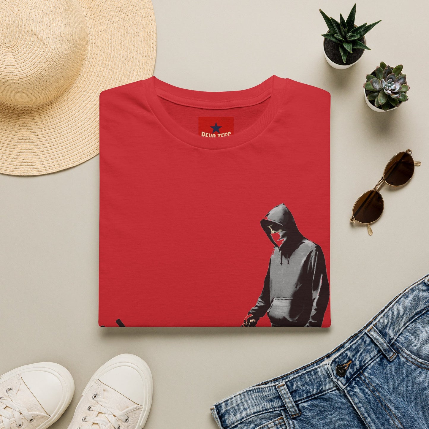 Banksy Walking The Dog — Urban Keith Haring Style Graphic Tee