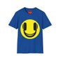 Smiley Face Headphones T-Shirt — Retro Music Lover Graphic Tee
