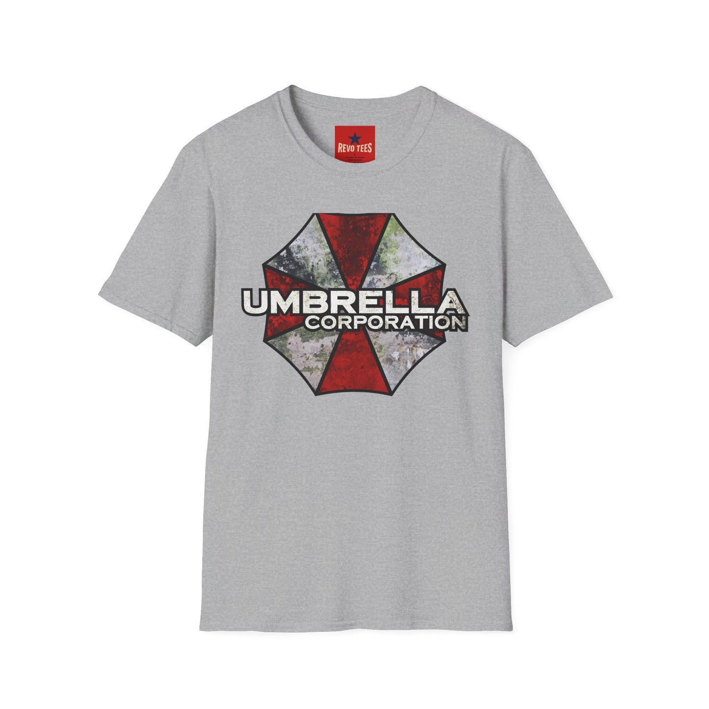 Umbrella Corporation Logo T-Shirt — Retro Distressed Biohazard Gaming Tee