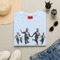 Banksy T-Shirt — Vintage Running Figures Graphic Tee