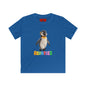 Kids Tee — Cute Pebble Penguin “REVOTEES” Colorful Logo