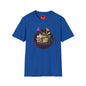 Retro Arcade Crew T‑Shirt — Colorful Gamer Character Graphic