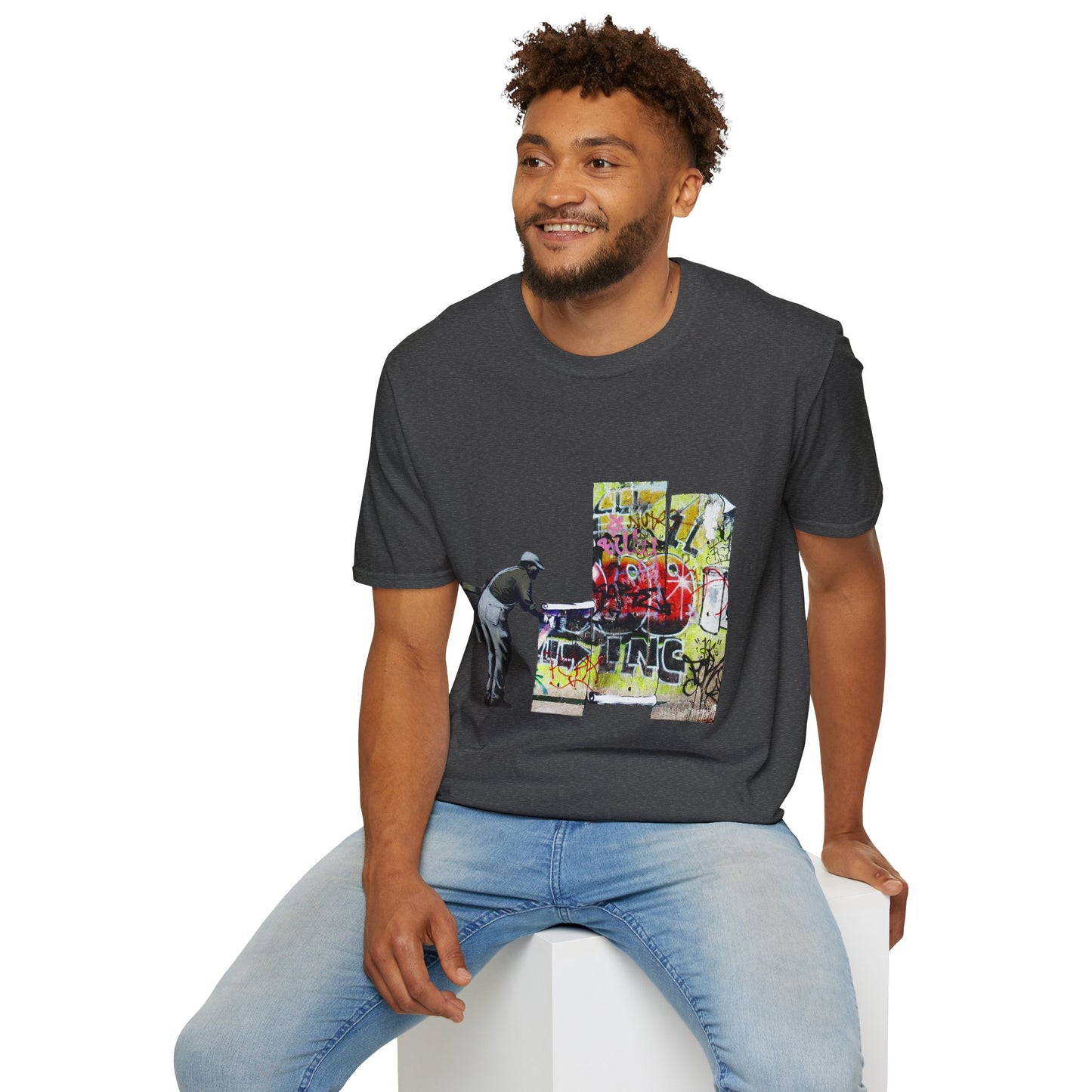 Banksy Graffiti Cleaner T-Shirt — Urban Street Art Tee