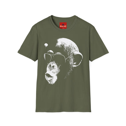Chimpanzee Sunglasses T-Shirt — Retro Monkey Graphic Tee