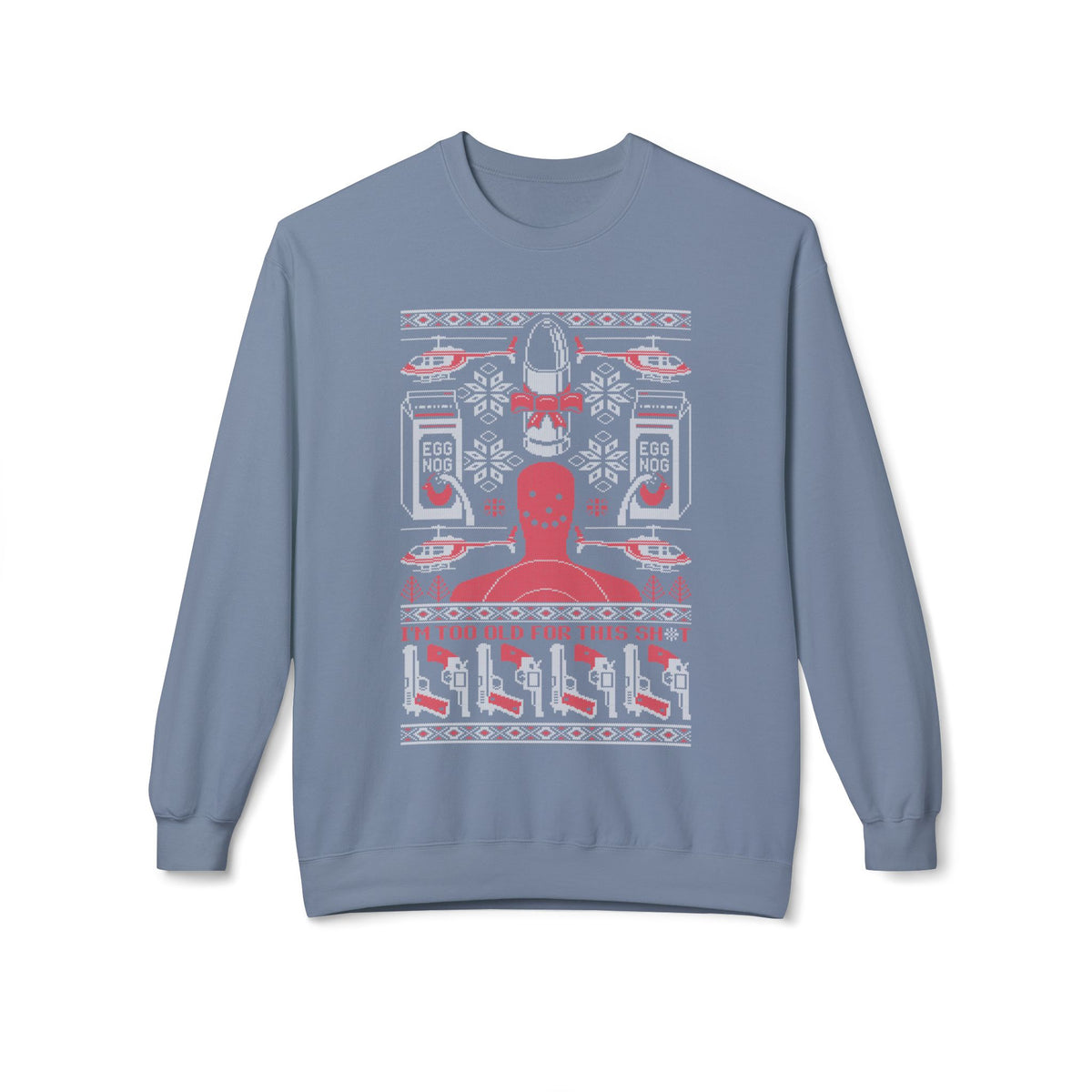 Lethal Knitting - Too Old For This Sh!t Christmas Ugly Sweater