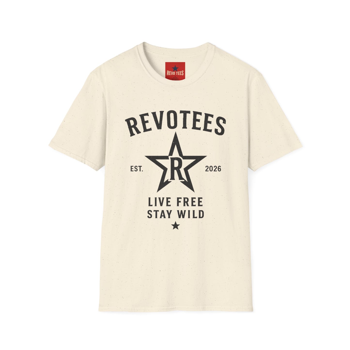 Revotees Graphic T-Shirt — "Revotees" Star Logo Tee (Est. 2026)
