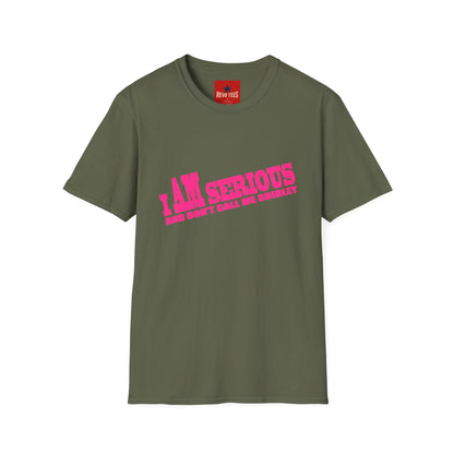 Serious Shirley Tee — "I AM SERIOUS and Don't Call Me Shirley" Graphic T-Shirt