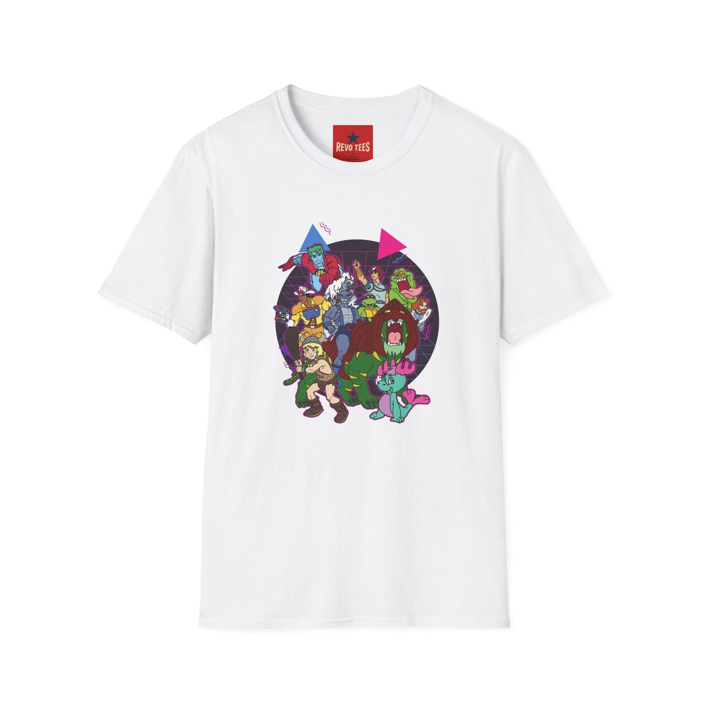 Retro Cartoon Monsters T‑Shirt — Vintage 80s Monster Crew Graphic Tee