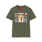The Big Lebowski Bowling Grid T-Shirt – "Over the Line" Retro Gamer Design