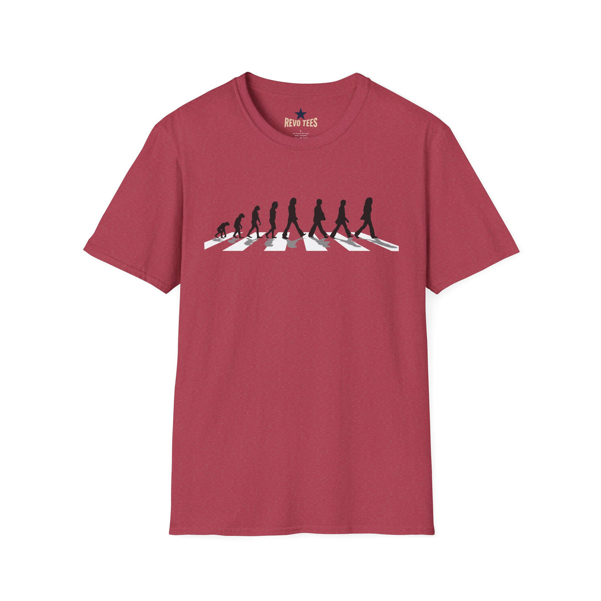 Revotees Evolution of Abby Road the Beatles Unisex Softstyle T-Shirt - alternate view 14