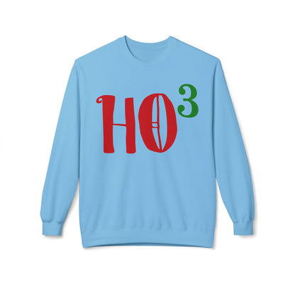 Christmas HO — Festive Red & Green Holiday Crewneck Sweatshirt