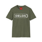 Delos Logo T‑Shirt — Minimal Retro Graphic Tee