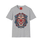 Mechanical Clown T-Shirt — Cyberpunk Robotic Mask Graphic Tee