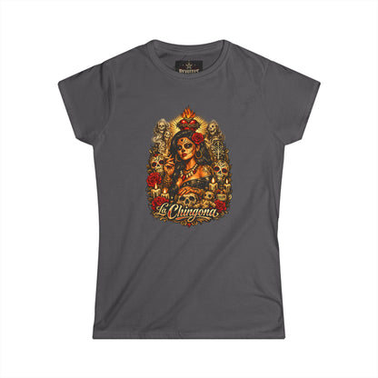 T-Shirt — La Chingona Day of the Dead Sugar Skull Tee