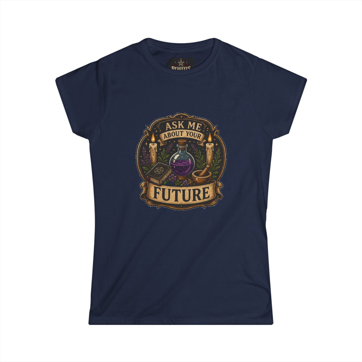Fortune Teller Tee - "Ask Me About Your Future" Mystic Crystal Ball Women's T-Shirt