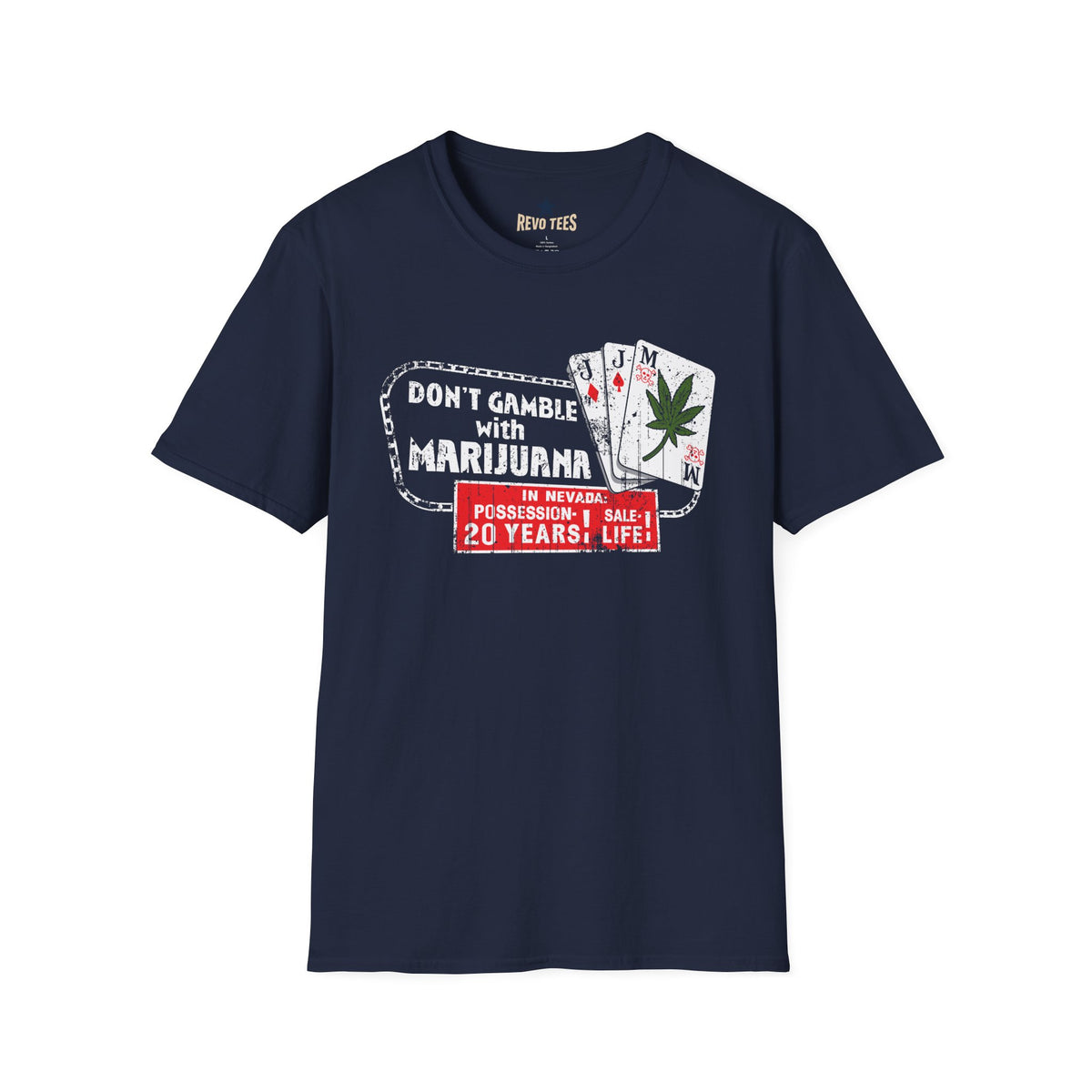 Revotees Dont Gamble Unisex Softstyle T-Shirt - alternate view 7