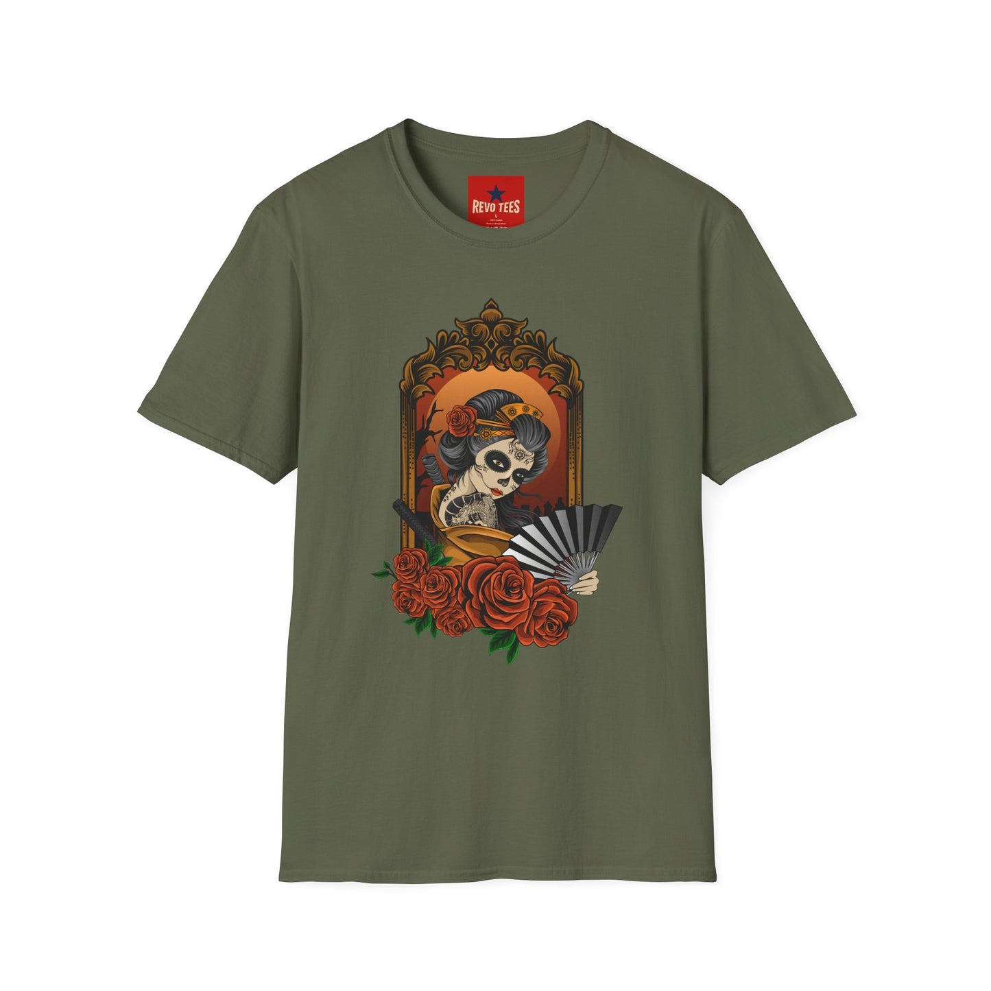 Day of the Dead Sugar Skull Tee — Vintage Floral Calavera T-Shirt
