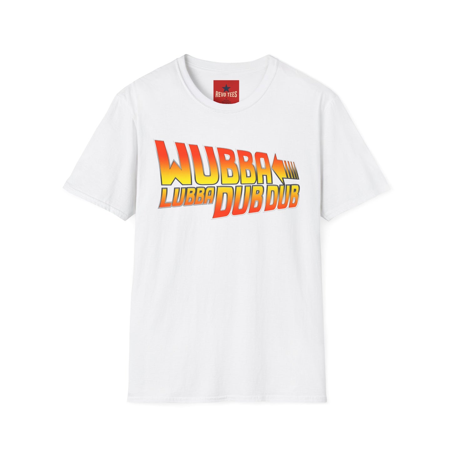 Wubba Lubba Dub Dub T‑Shirt — Retro Gradient Sci‑Fi Quote Tee