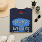 T-Shirt — 'Nuke the Whales' Satirical Graphic Tee (Funny Retro Ocean Design)