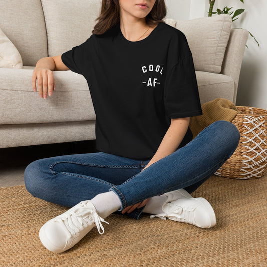 Cool AF T-Shirt — Minimal Chest Graphic Tee