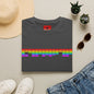 Rainbow Equalizer T-Shirt — Retro Audio Bars Pride Tee
