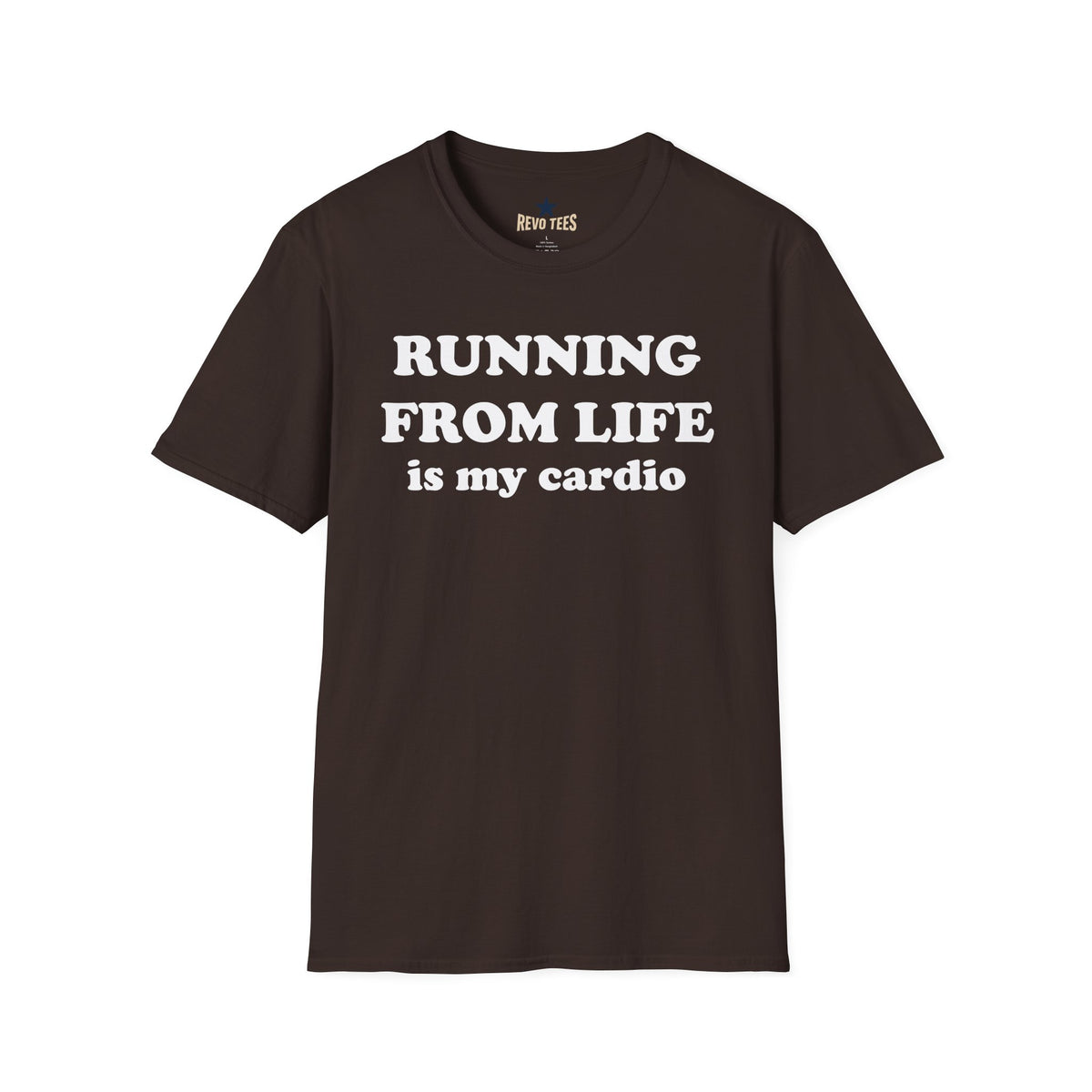 Revotees Running From Life Unisex Softstyle T-Shirt