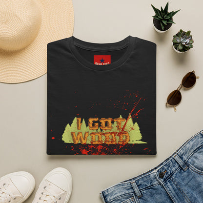 I Got Wood Funny Lumberjack T-Shirt — Camping, Outdoors & Carpenter Gift