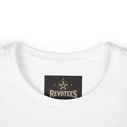 Revotees Skull Tee — Women's Gothic Americana Graphic T‑Shirt